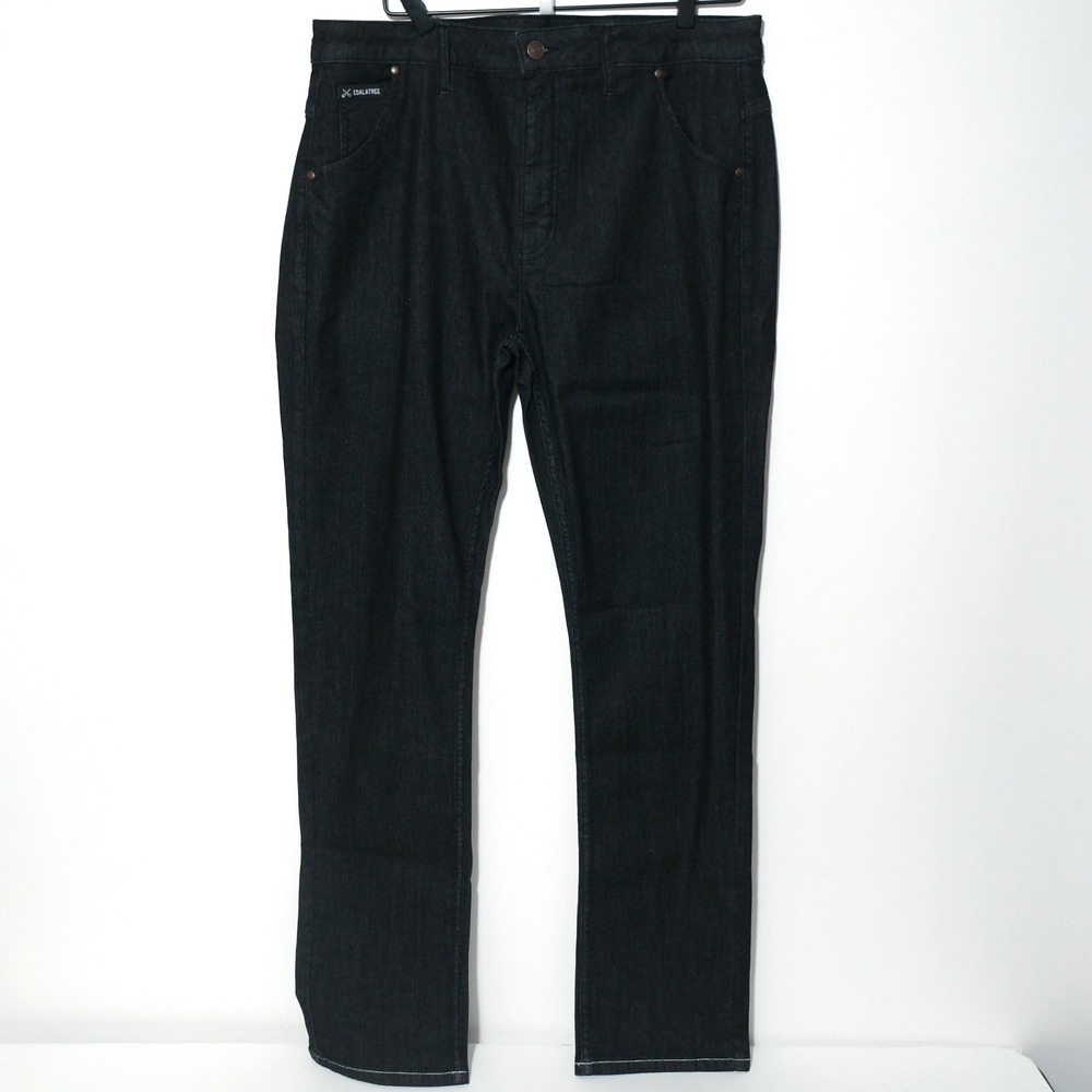 Coalatree Jeans Mens Size 36 Black Decaf Denim Sustainable Stretch NWT